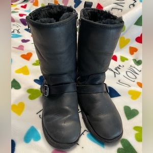 Children UGG Kensington tall boot black sz 4 slightly worn